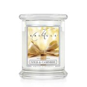 Kringle Candle Gold & Cashmere mirisna svijeća srednje veličine 2 fitilja (411 g)