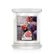 Kringle Candle Oak & Fig mirisna svijeća srednje veličine 2 fitilja (411 g)
