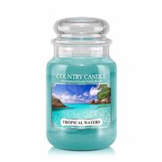 Country Candle Tropical Waters velika mirisna svijeća s 2 fitilja (652 g)