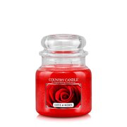 Country Candle Love & Roses srednja mirisna svijeća s 2 fitilja (453 g)