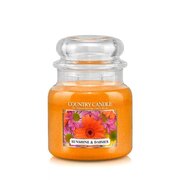 Country Candle Sunshine & Daisies mirisna svijeća srednje veličine 2 fitilja (453 g)