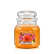Country Candle Sunshine & Daisies mirisna svijeća srednje veličine 2 fitilja (453 g)