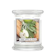 Kringle Candle Crisp mirisna svijeća s jabukom i kaduljom srednje veličine 2 fitilja (411 g)