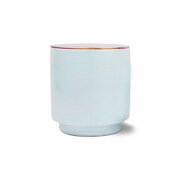 Paddywax GLOW SKY BLUE SEA SALT & PLUMERIA mirisna svijeća s 3 fitilja i bakrenim poklopcem (17 oz / 482 g)