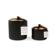 Paddywax HYGGE BLACK BERGAMONT + MAHAGONY mirisna svijeća s 3 fitilja (15 oz / 425 g)