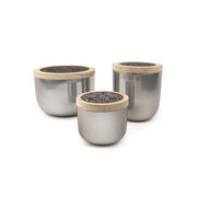 Paddywax FOUNDRY OLIVE TREE & THYME srebrna mirisna svijeća u metalnom pakiranju (18oz / 510g)