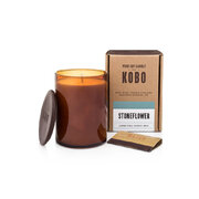 KOBO Woodblock Candle mirisna svijeća Stoneflower (15oz / 425g)