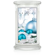 Kringle Candle Tinsel & Thyme velika mirisna svijeća s 2 fitilja (624 g)