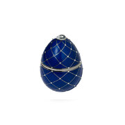 LADENAC Bois de Russie mirisna svijeća Blue s ukrasnim kamenčićima (220 g) u poklon kutiji