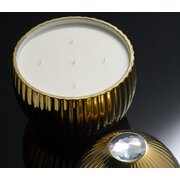 LADENAC Bois de Russie mirisna svijeća od 5 fitilja zlatna - presvučena 18kt zlatom (3400 g)