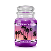Country Candle Purple Palm velika mirisna svijeća s 2 fitilja (652 g)