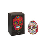 LADENAC Scull mirisna svijeća RED SCULL s ukrasnim kamenčićima (220 g) u poklon pakiranju