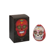 LADENAC Scull mirisna svijeća RED SCULL s ukrasnim kamenčićima (220 g) u poklon pakiranju