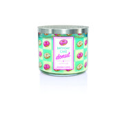 Kringle Candle Birthday Cake Donut Mirisna svijeća s 3 fitilja 411 g