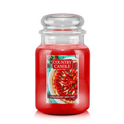 Country Candle Strawberry Mint Tart velika mirisna svijeća s 2 fitilja (652 g)