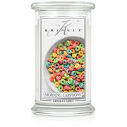 Kringle Candle Morning Cartoons velika mirisna svijeća s 2 fitilja (624 g)