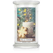 Kringle Candle Tea & Cookies velika mirisna svijeća s 2 fitilja (624 g)
