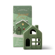 Paddywax Incense Holliday Village Ceramic - zelena kućica za 20 čunjeva tamjana - balzam i jela