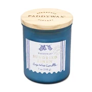 Mirisna svijeća od lana Paddywax COASTAL sušena na suncu u staklenoj posudi s drvenim poklopcem 8oz/226g