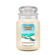 Country Candle Sand & Santal velika mirisna svijeća s 2 fitilja (737 g)