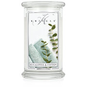 Kringle Candle Eucalyptus Cotton velika mirisna svijeća s 2 fitilja (624 g)