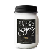 MILKHOUSE CANDLE Peaches & Poppies mirisna svijeća Farmhouse Jar (368 g)