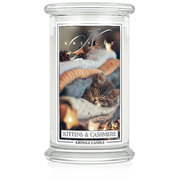 Kringle Candle Kittens & Cashmere velika mirisna svijeća s 2 fitilja (624 g)