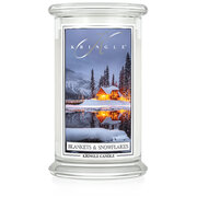 Kringle Candle Blankets & Snowflakes velika mirisna svijeća s 2 fitilja (624 g)