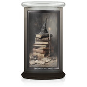 Kringle Candle Halloween Print Based Witch Magic Spell Books velika mirisna svijeća s 2 fitilja (624 g)