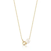 ANIA HAIE N043-02G Pearl Power Ladies Necklace, adjustable