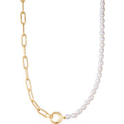 ANIA HAIE N043-01G Pearl Power Ladies Necklace, adjustable