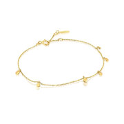 ANIA HAIE BAU001-05YG Gold Mixed Disc Bracelet Ladies Gold 14K