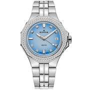 Edox 53020-3D120M-BUCND Delfin Diamond Diver Ladies Watch 38mm 20ATM