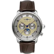 Zeppelin 8536-5 Mens Watch Friedrichshafen Moon Phase 40mm 5ATM 
