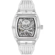 Philipp Plein PWPTA0524 Automatic Mens Watch The $keleton Crystal 44mm 5ATM 