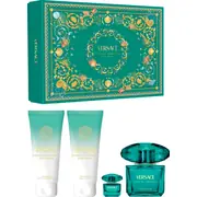 Versace Crystal Emerald Poklon set, Eau de parfum 90ml + Eau de parfum 5ml + Body lotion 100ml + Shower gel 100ml