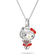 Thomas Sabo KE2390-M06-10-L50V Necklace Hello Kitty Pink with Heart for Women, Adjustable