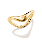 Thomas Sabo TR2544-M01-39-54 Wave-Shaped Ring for Women, Gold-Plated