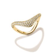 Thomas Sabo TR2546-M01-14-56 Wave-Shaped Ring with White Cubic Zirconia for Women