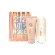 Carolina Herrera 212 VIP Rose Poklon set, parfemska voda 80ml + mlijeko za tijelo 100ml (Travel set)