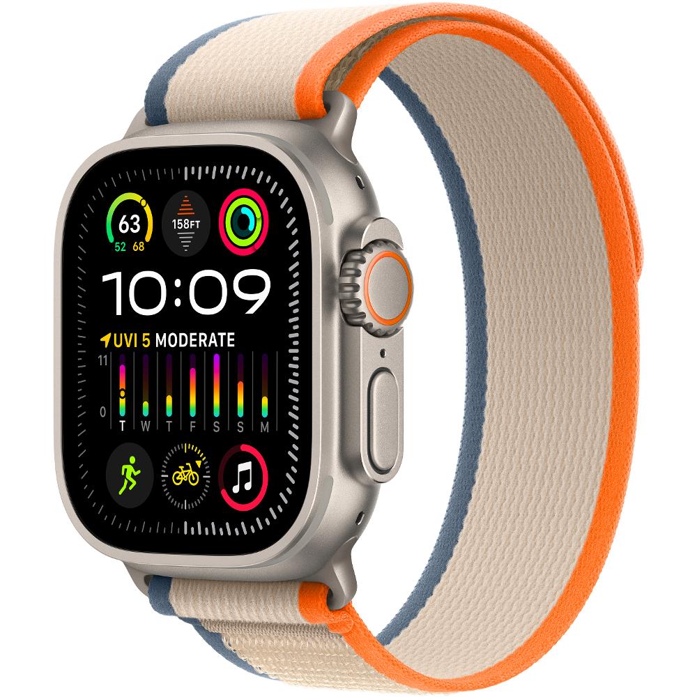 Apple Watch Ultra Titanium Or/B Trail Loop M/L •